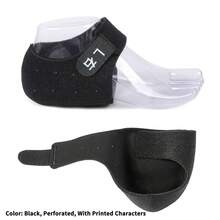1 Pair New Lettered Perforated Adjustable Heel Protector Sleeve, Built-In Silicone Cushioning Heel Sleeve, Breathable Perforated Anti-Friction Foot Protector, Unisex - Multicolor - View 14