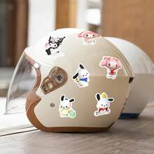 50pcs 3D Sanrio Cartoon Stickers, Suitable For Decorating Phone, Tablet, Laptop, Camera, Desk, Diary, Planner (Random Color And Style) - Multicolor - View 3