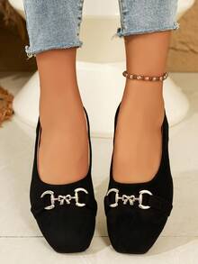 New Women's Flat Ballet Shoes Classic Fashion Versatile Casual Outdoor Wear - Black - View 6