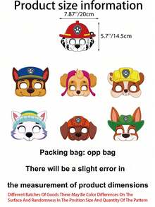 Paw Patrol 12 قطعة/مجموعة نظارات ديكور حفلة عيد ميلاد باو باترول، أنماط متعددة، نظارات عيد ميلاد سعيدة ملونة، مناسبة لملابس الحفلة وإكسسوارات الصور، ديكور حفلة مثالي، هدية صغيرة - متعدد الألوان - مشاهدة 4