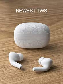 TWS Earbuds Wireless In-Ear Bluetooth Headphones White Design Built-In Microphone Clear Calls Comfortable Ear Stem Design Compatible With All Phone Devices Suitable For Fitness Running And Daily Use - Multicolor - View 2