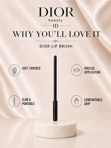 Dior Lip Brush, 10*0.8cm, Available In 1/3/5-Pack, Precise Brush Head For Smooth Application, Compact And Portable, Perfect For Daily Use And Defining Lip Shape On The Go - Black - View 5