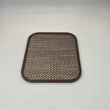 Food, Snacks, Beverages, Sushi, Steak, Pizza, Desserts, Cakes, Bread, Breakfast Tray, Coffee Tray, Tea Tray, Large Plate, Halloween, Ramadan - Maroon - View 7