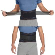 Breathable High Elasticity Compression Waist Support Knitted Fabric, Suitable For Sports Fitness And Weightlifting, Adjustable Shoulder Straps Provide Targeted Abdominal Muscle Support - Black - View 5