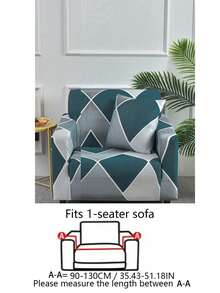 1pc Printed Elastic One-Piece Sofa Cover, Minimalist Style, Pet-Friendly Non-Slip Stain-Resistant Scratch-Resistant, Suitable For All Seasons, Machine Washable, Fits Living Room, Bedroom, Study, Suitable For 1/2/3/4 Seater Sofa - Multicolor - View 12