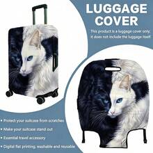 1pc / Flat Print Design / Luggage Cover (Luggage Cover Only, Luggage Not Included) / Suitable For 20 To 28 Inch Luggage / Made Of Thickened Fabric / An Essential Accessory For Your Travel And Checked Baggage. - Multicolor - View 12
