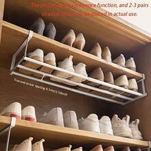 Estantería Multifuncional Ajustable y Expandible para Zapatos - Estante de Almacenamiento Metálico Ahorrador de Espacio Debajo de la Cama, Puede Almacenar Zapatos, Ropa, Toallas y Otros Artículos, Organizador de Estantería para Zapatos, Estante de Almacenamiento de Cocina - Ver 5