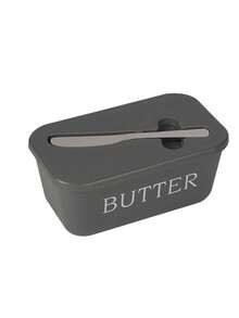 1pc Butter Dish With Lid And Butter Knife, Butter Storage Box With Built-In Spreading Slot, Fits East And West Coast Butter Sticks, Refrigerator Countertop Butter Box, Suitable For Kitchen, Dining Table, Breakfast, College Dorm Essentials - Multiple Styles and Colors - View 15