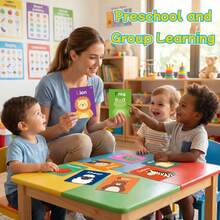 50pcs English Flashcards, Learn Colors, Shapes, Numbers, Body Parts, Fruits, Animals, Words And Things, Montessori Early Education Teaching Aid Tools For Toddlers - Multicolor - View 9