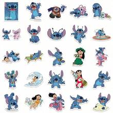 50pcs Lilo & Stitch Cartoon Anime Stickers, Featuring Stitch, Lilo, Nani, Dr. Jumba, Pleakley Patterns, Suitable For Luggage, Laptop, Notebook And Diary, PVC Waterproof - Multicolor - View 4