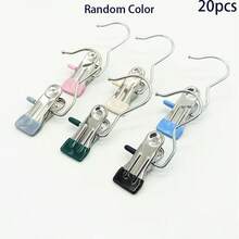 Multifunctional Metal Clips, Heavy Duty Clothes Pegs, Suitable For Closet, Bathroom, Balcony, Space-Saving Home Drying Clips - View 9
