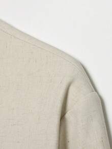 DEEKA Autumn New Women's European And American Style Fashion Minimalist Chinese Frog Button Stand Collar Jacket - Beige - View 5