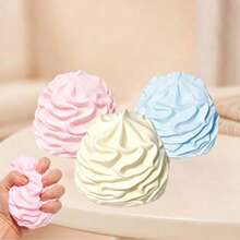 Cream Swirl Squishies Crunchy Squishies Crisp ASMR Sound, Crispy Handmade Squishy Ball, TPR Cute Simulation Dessert Fidget Toy, ASMR Sensory Decompression Toy - Multicolor - View 4