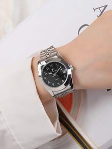 RICECGO A Stylish And Elegant Women's Quartz Watch-Refined And Timeless For Everyday Wear, Perfect As A Gift - Silver - View 5