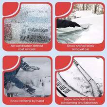 Car Windshield Snow Cover, Magnetic Front Window Cover With Reflective Strip, Thickened Foldable Winter Car Protection Cover, Suitable For Cars, SUVs, Trucks, Easy To Install, Seasonal Car Accessory, Gift For Men And Women - Magnetic - View 5
