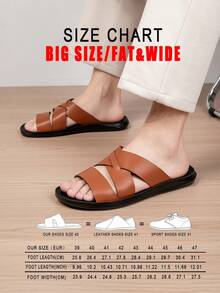 Men's Sandals, Summer Men's New Crossed Strap Soft Bottom Beach Holiday Style Slippers, Comfortable Fashion Personalized Indoor/Outdoor Slippers - yellowish brown - View 8