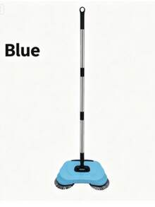 Blue 3‑In‑1 Portable Floor Sweeper, 2PCS Hand‑Push Rotating Cleaning Machine For Hard Floor - B - View 3