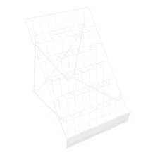 Futchoy Wire Countertop Rack, Book Display Rack, Comic Book Display Rack - White - View 5