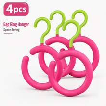 Handbag Hook And Wallet Storage Rack, 6-Prong Vertical Space-Saving Multi-Function Hanging Storage Rack, Suitable For Bags, Accessories And Hats, Durable Closet Rod Hook, Suitable For Wardrobe Use - Multicolor - View 1