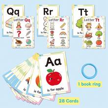 ABC Letter Picture Flash Cards For Kids, Phonics Alphabet Sound Cards, Interactive Preschool Educational Learning Toys, Random Color & Style - Multicolor - View 5