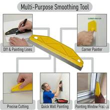 UNIQUEFORYOU Professional 12-Inch Heavy Duty Metal Paint Trimming Tool With Ergonomic Handle And Blade - Suitable For Fine Trimming, Wallpaper Cutting, Wall Coating Barrier System - Durable Trimming Tool For Home And Commercial Use - Scraper - View 4