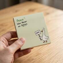 Funny Sassy Duck Sticky Notes Set - 4 Packs, 3x3 Inch Memo Pads (50 Sheets/Pad) - Quirky Office Desk Accessories & Humorous Coworker Gag Gift - one-size - View 6
