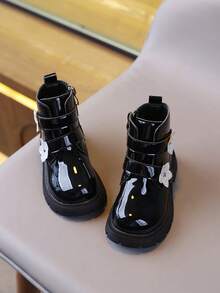 Children's Boots, New Style Single Lining Anti-Slip Casual Boots - Black - View 4
