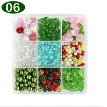 6pcs DIY Beaded Plant Set, Green Glass Beads Moss Iron Wire Group, Handmade Hanging Pot Plant Decor Home Decoration Craft Materials - A - View 12