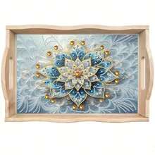 1pc Wooden Frame Tool Wooden Tray Set, Includes Starfish, Shell, Flower, Owl Patterns And Irregular Shapes, Jewelry Tray, Home Desktop Decor Gift Ornament - A - View 15
