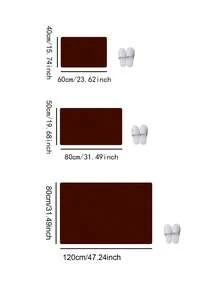 1pc Flat 2D Christmas Theme Bow Pattern Decorative Floor Mat - Suitable For Entrance, Living Room, Bedroom, Kitchen, Office - Holiday Decor, Christmas Decoration, - Red - View 3