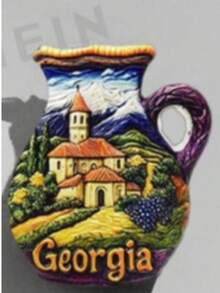 1pc Greece, Turkey, Italy, Poland, Georgia 2D Flat Travel Souvenir Fridge Magnet Home Decor Gift - 3D Stereo - View 16