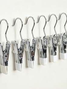 Multifunctional Metal Clips, Heavy Duty Clothes Pegs, Suitable For Closet, Bathroom, Balcony, Space-Saving Home Drying Clips - View 8