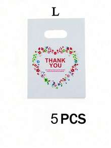 1/5/20/50/100pcs White Thank You Gift Bags - Premium Kraft Paper Bags, Suitable For Jewelry, Clothing, Wedding Favors And Retail Packaging - Multicolor - View 12