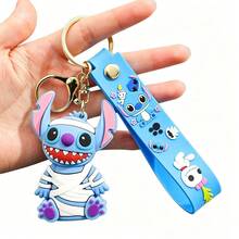 1 buah Gantungan Kunci Disney Anime Halloween Natal Gantungan Kunci Liontin Stitch Lucu Hiasan Tas - Berbagai gaya - View 17