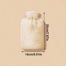 1/2pcs 500ml PVC Hot Water Bottle, Can Be Used As Warm Water Bag, Hand Warmer, Heating Pad, Explosion-Proof Design, With Cute Plush Cover - A - View 2