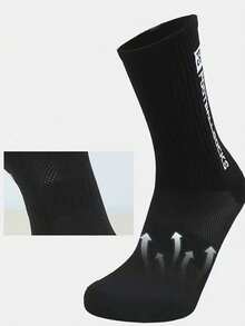 1/3/6 Pairs Men's Soccer Socks, Short/Long/Mid-Calf, Thick Terry Sole, Non-Slip, Couple Sports Socks - Multicolor - View 2