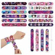 asmodee 12pcs/24pcs - K-Pop Demon Hunter Girl Group Slap Bracelets PVC Snap Bands Fun Craft Gifts, Suitable For Halloween, Christmas Holiday Dress Up, Party Favors - A - View 4