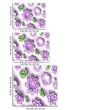 Luckybutterfly Flat Printed 3D Visual Effect Floral Washer Dryer Top Protective Mat, Anti‑Slip Dustproof Household Appliance Top Cover Pad Home Decor - Multicolor - View 10