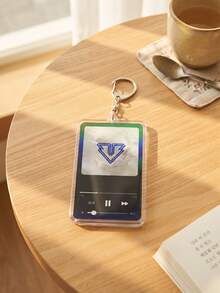 1pc/6pcs K-Pop Bang-Bang Music Player Aesthetic Acrylic Keychains, Classic Album & Single Music Player Interface Backpack & Car Key Accessories, K-Pop Fan & VIP Music Lover Gift - Multicolor - View 12