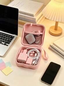 Portable Square Storage Bag, Suitable For CCD Camera Chargers, Headphones, Data Cables, Etc. Sanitary Napkin Storage Bag, Digital Storage Bag, Etc - Multicolor - View 7