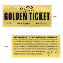 1pc Charlie Chocolate Golden Ticket Plastic Foil Collectible Card - Birthday Gift - Gift - Halloween Gift - Gift - Multicolor - View 3