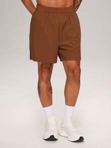 MASKERT Men's Sports Shorts, Fitness Strength Training, Outdoor Hiking Climbing, Daily Morning Evening Running, Cycling Workout Bottoms - Brown - View 8