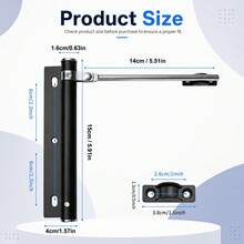 Automatic Door Closer, Durable Metal Door Closer, Suitable For Home Use, Adjustable Closing Speed, Comes With Arm, Screws And Wrench, Easy To Install - Simple Door Closer - View 11