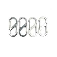 1pc Cute Cat Shape Carabiner Keychain, Stainless Steel Multi‑Ring Key Organizer, Portable Bag Charm Key Holder - Multicolor - View 5