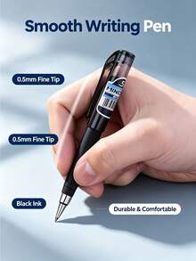 1/8pcs Mini Gel Pens, Pocket Gel Pens, Portable Gel Pens With Medium Tip, Smooth Writing, Professional Quality Pens Suitable For Home, Office And School Use - A - View 3