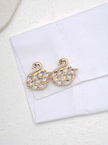1/2/4pcs 29mm Swan Rhinestone Button Set, Women's Crystal Button Set, Detachable Clip-On Button Set, Crystal Decorative Buttons For Clothing, With Pliers For Pressing, Suitable For Dresses, Suits, Formal Shirts And Other Accessories - Multicolor - View 7