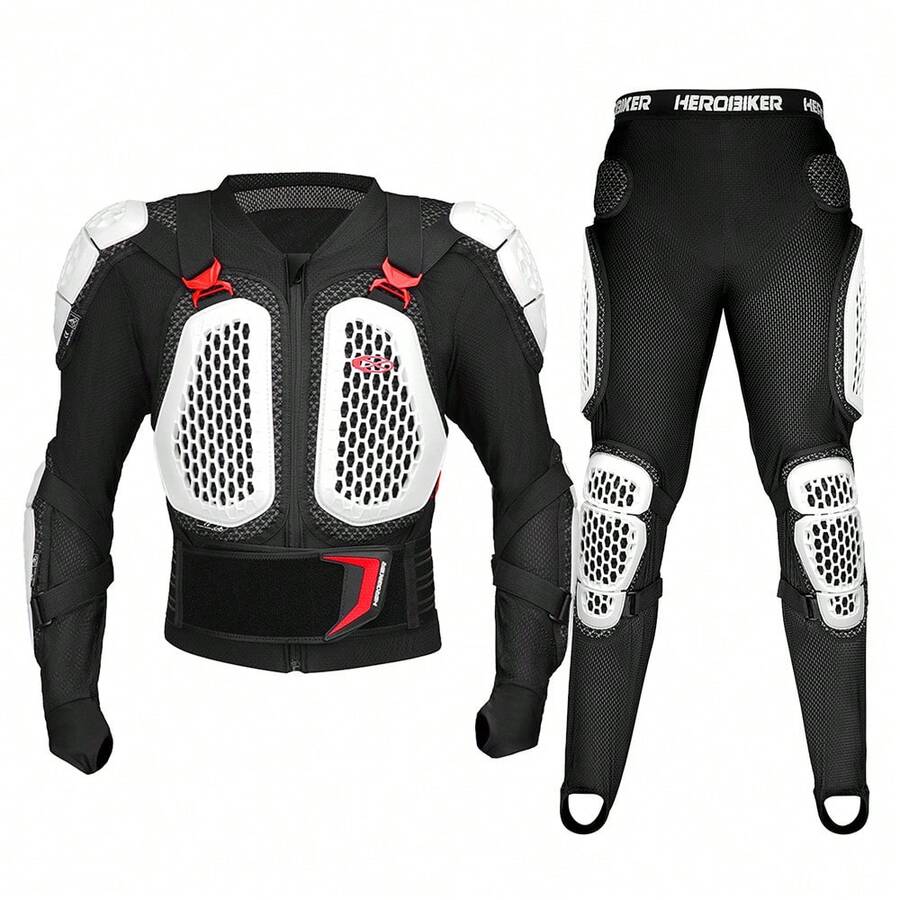 1 Pc Motorcycle Armor Motorcycle Pants Moto Riding Protection Motorbike Body Armor Gear Dirt Bike Chest Spine Protector Motocross Armor Motorcycle Pants Anti-Fall Cycling Accessories Riding Essentials For Women Men Rider Gifts