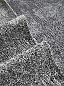 1PC Skin-Friendly Chenille Swirl Pattern Sofa Cushion Cover – Comfortable & Breathable, All-Season Non-Slip Cushion, Armrest & Backrest Cover, Pet-Friendly (Stain-Resistant), Durable & Dustproof, Machine Washable - Dark Grey - View 7