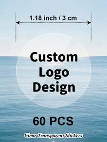 20/60/120pcs 3-10cm Customized Transparent Round Stickers, Personalized Transparent Logo Stickers, Paper/Plastic Business Brand Packaging Seal Labels, Round Labels For Wedding, Birthday - Transparent - View 17