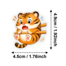 50pcs Fun Animal Chopstick Clip Doodle PET Stickers, Diverse Designs, Enhance Thinking And Creative Action Ability, Art Supplies, Children's Sticker Toys - Multicolor - View 3